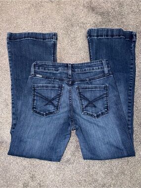 Cinch Women's Dark Blue Bootcut Jeans with Back Pocket Stitching
